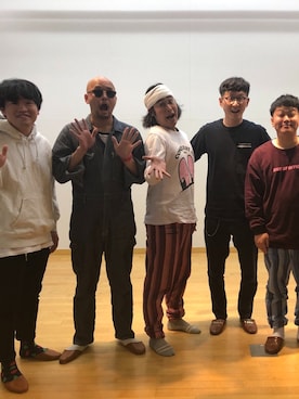 「宮城」｜ロバート馬場裕之さん（メンズ・181cm）の春コーディネート