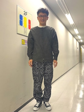 ロバート馬場裕之さんのコーディネート