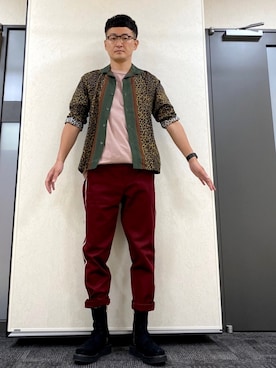 ロバート馬場裕之さんのコーディネート