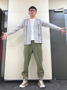 ロバート馬場裕之さんのコーディネート