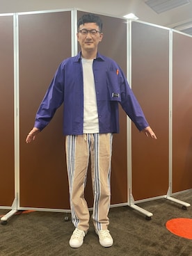 ロバート馬場裕之さん（メンズ・181cm）の夏コーディネート