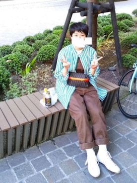 「Yarmo（ヤーモ）のアイテム」を使った、さめさん（レディース・155cm）の夏コーディネート