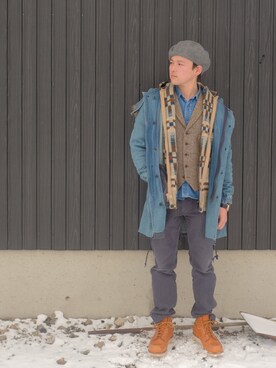 あきんこさん（メンズ・172cm）の冬コーディネート