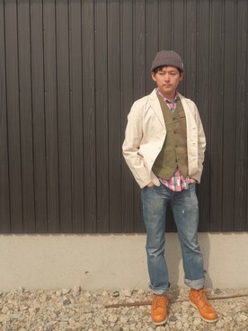 あきんこさん（メンズ・172cm）の春コーディネート