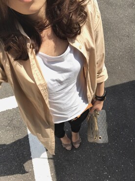 「DIANA」｜「アイテム（腕時計）」を使った、Shiӥꙭӧ♡さん（レディース・168cm）の春コーディネート