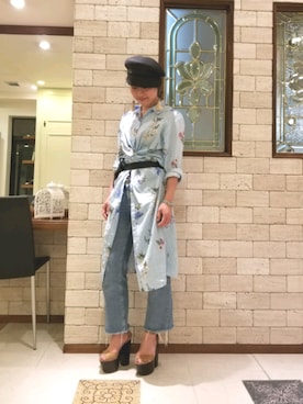 「COS（コス）のアイテム」を使った、Shimizu Nagisaさん（レディース・158cm）の夏コーディネート