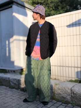 「アイテム（ブルゾン）」を使った、原田圭史さん（メンズ・171cm・30代）の冬コーディネート