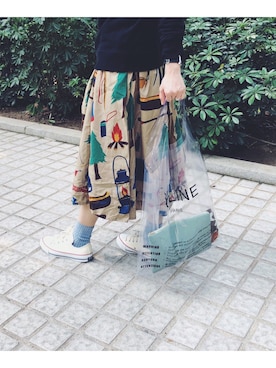 「CELINE（セリーヌ）のアイテム」を使った、alexPさん（キッズ・90cm）の春コーディネート