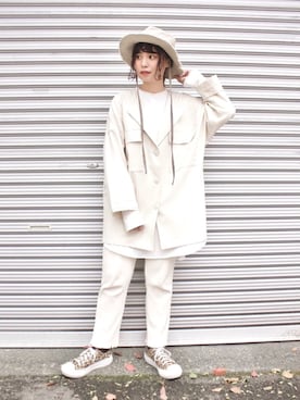 ハットを使った 春コーデ のレディース人気ファッションコーディネート Wear