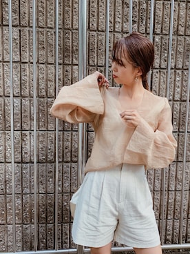 「ETRE TOKYO（エトレトウキョウ）のアイテム」を使った、SAYAKAさん（レディース・153cm）の夏コーディネート