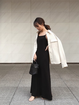 「MARROW（マロウ）のアイテム」を使った、SAYAKAさん（レディース・153cm）の冬コーディネート