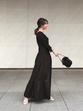 「MARROW（マロウ）のアイテム」を使った、SAYAKAさん（レディース・153cm）の冬コーディネート