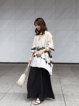 「MARROW（マロウ）のアイテム」を使った、SAYAKAさん（レディース・153cm）の春コーディネート