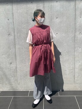 Gu ジーユー のワンピース パープル系 を使ったコーディネート一覧 年齢 15歳 19歳 Wear