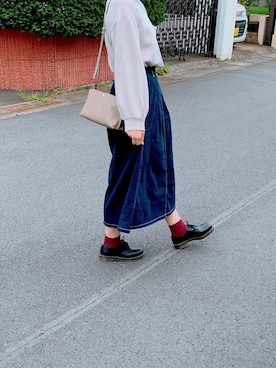 「a.g.plus（エージープラス）のアイテム（バッグ）」を使った、beotkkot31さん（レディース・174cm）の秋コーディネート