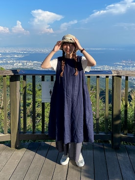 「chambre de charme（シャンブルドゥシャーム）のアイテム（ワンピース）」を使った、ﾆ ｼ ﾜ ｷ  ｼ ﾎさん（レディース・158cm）の秋コーディネート