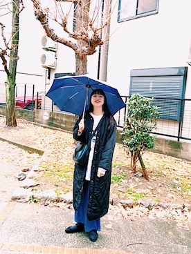 「古着好きな人と繋がりたい」｜「アイテム（バレエシューズ）」を使った、ﾆ ｼ ﾜ ｷ  ｼ ﾎさん（レディース・158cm）の冬コーディネート
