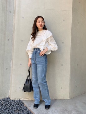 「コットンレース」｜yuikaさん（レディース・152cm）の春コーディネート