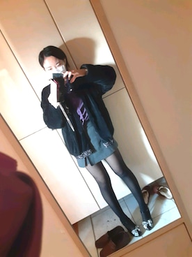 「Design Tshirts Store graniph（デザイン　ティーシャツ　ストア　グラニフ）のアイテム（ジャケット/アウター）」を使った、Hakuさん（レディース・159cm）の春コーディネート