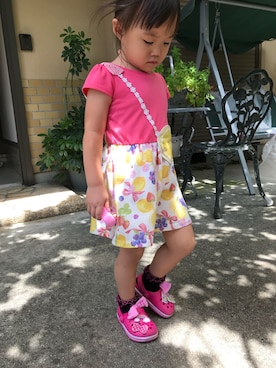 「EARTHMAGIC（アースマジック）のアイテム」を使った、iroiro1130さん（キッズ・100cm）の夏コーディネート