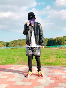 「H&M（エイチ・アンド・エム）のアイテム（その他パンツ）」を使った、さっささん（メンズ・176cm）の秋コーディネート