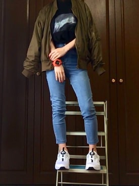 「ディスクブレイズ」｜「アイテム（腕時計）」を使った、こけしさん（レディース・151cm）の冬コーディネート