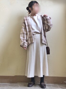 「スーパーオーバーサイズスウェット」｜おむ🍳さん（レディース・145cm）の冬コーディネート