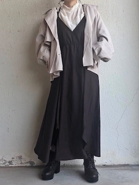 「apres jour（アプレジュール）のアイテム（トレンチコート）」を使った、おむ🍳さん（レディース・145cm）の秋コーディネート
