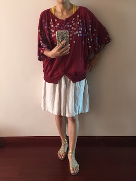 「me（ミイ）のアイテム（パンツ）」を使った、nyfashion1さん（レディース・173cm）の夏コーディネート