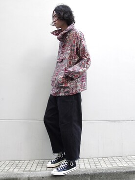 「チャックテイラー」｜「アイテム（その他アウター）」を使った、オギさん（メンズ・180cm）の秋コーディネート