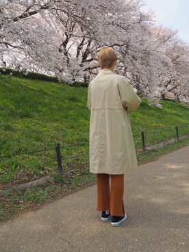 「アイテム（トレンチコート）」を使った、Akariさん（レディース・162cm・20代）の春コーディネート