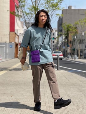 「URBAN RESEARCH Sonny Label（アーバンリサーチサニーレーベル）のアイテム（バッグ）」を使った、Treeさん（メンズ・168cm）の春コーディネート