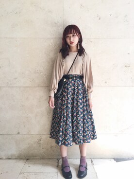 「アイテム（ピアス（両耳用））」を使った、luminboさん（レディース・163cm・20代）の春コーディネート