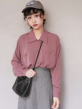「アイテム（ピアス（両耳用））」を使った、luminboさん（レディース・163cm・20代）の秋コーディネート