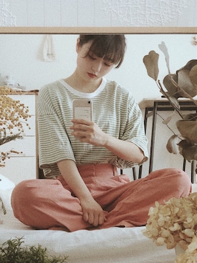 𝘢𝘮𝘪𝘳𝘪さん（レディース・153cm）の夏コーディネート