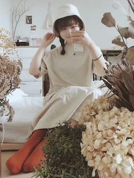 「アイテム（ワンピース/ドレス）」を使った、𝘢𝘮𝘪𝘳𝘪さん（レディース・153cm・10代）の夏コーディネート