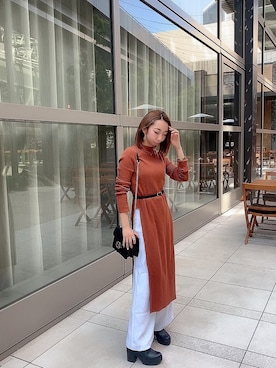 Sly スライ のワンピース ドレス オレンジ系 を使った人気ファッションコーディネート Wear