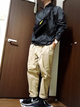「Daniel Wellington」｜「アイテム（ナイロンジャケット）」を使った、へっぽこさん（メンズ・171cm）の秋コーディネート
