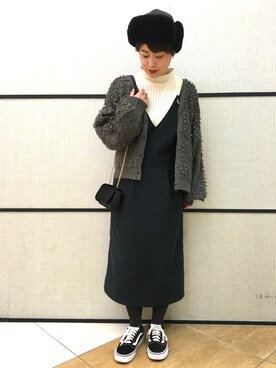 mi.さん（レディース・158cm）の冬コーディネート