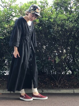 「CIAOPANIC TYPY」｜「アイテム（スリッポン）」を使った、mi.さん（レディース・158cm）の春コーディネート