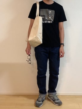 「SEVENDAYS=SUNDAY（セブンデイズサンデイ）のアイテム（バッグ）」を使った、汐さん（メンズ・177cm）の夏コーディネート