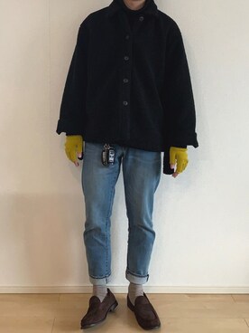 「INFIELDER DESIGN（インフィールダーデザイン）のアイテム」を使った、汐さん（メンズ・177cm）の冬コーディネート