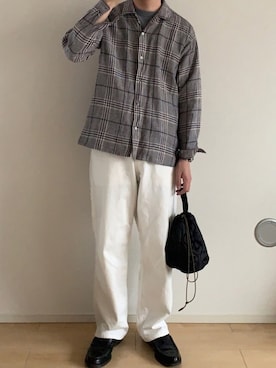 「URBAN RESEARCH Sonny Label（アーバンリサーチサニーレーベル）のアイテム（バッグ）」を使った、汐さん（メンズ・177cm）の春コーディネート