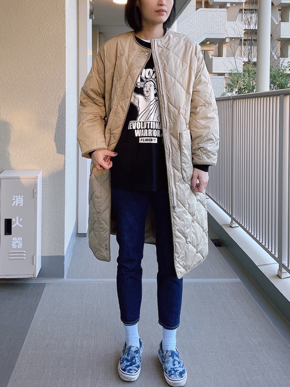 RED CHOP WORKS(レッドチョップワークス) キルティングダウンコートを