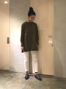 「La Tenace（ラテナーチェ）のアイテム」を使った、ogushiさん（レディース・168cm）の春コーディネート