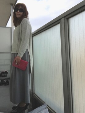「MSGM（エムエスジーエム）のアイテム（パンツ）」を使った、monjapizzaさん（レディース・161cm）の春コーディネート
