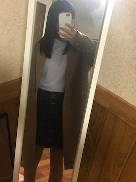 「Honeys（ハニーズ）のアイテム（ダッフルコート）」を使った、あぽ☺︎♥ 相互フォローしてるさん（レディース・152cm）の冬コーディネート