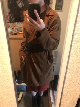 Saki Oさん（レディース・163cm）の冬コーディネート