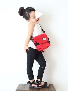 「quoti use fith（クゥオティ　ユース　フィス）のアイテム」を使った、teiccoさん（キッズ・90cm）の夏コーディネート