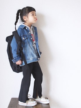 「RADCHAP（ラッドチャップ）のアイテム」を使った、teiccoさん（キッズ・100cm）の冬コーディネート